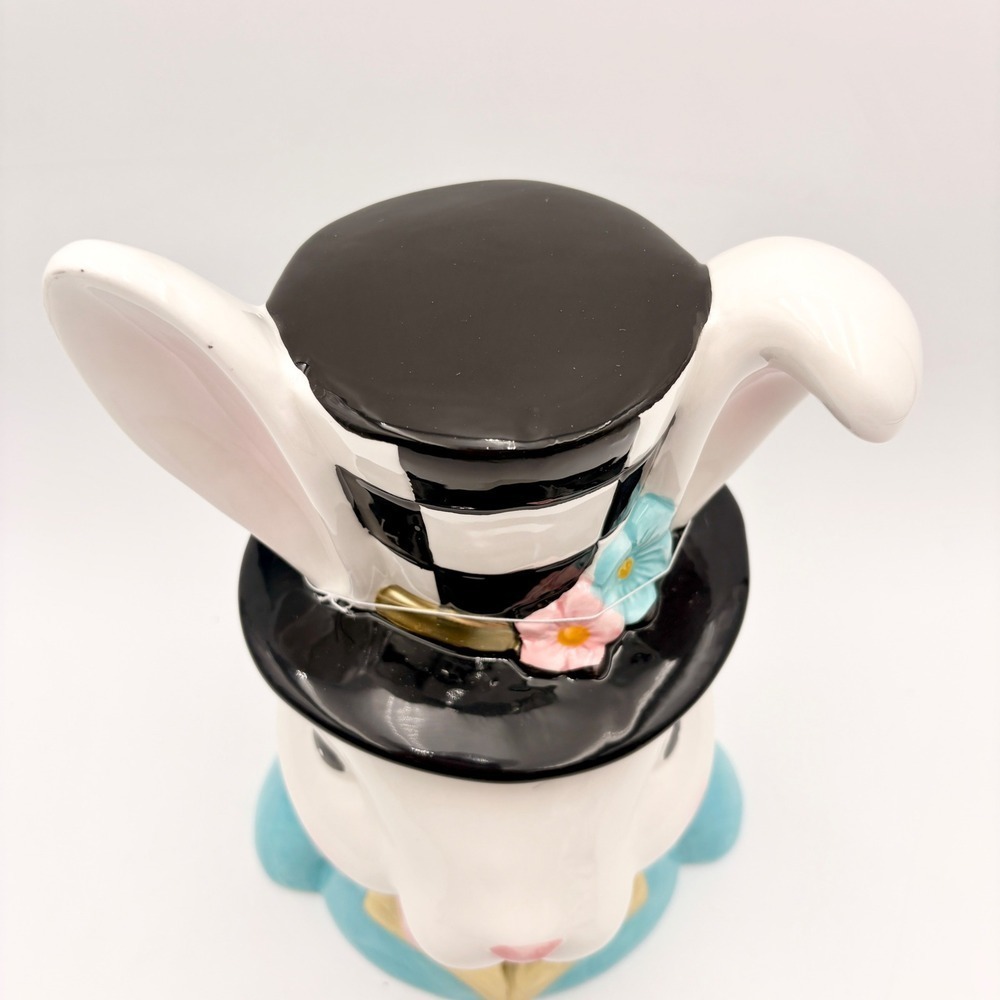 Tophat & Tail Easter Bunny Rabbit Bust Spring Dapper Colorful Spring Decor - Picture 2 of 8